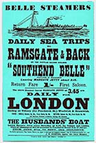 Belle Steamers poster [thanks to David Pointer] | Margate History